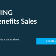 Modern dark blue banner featuring 'Transforming Employee Benefits Sales Strategies' headline with PlanTrust logo - data-driven sales solutions for benefit carriers and vendors